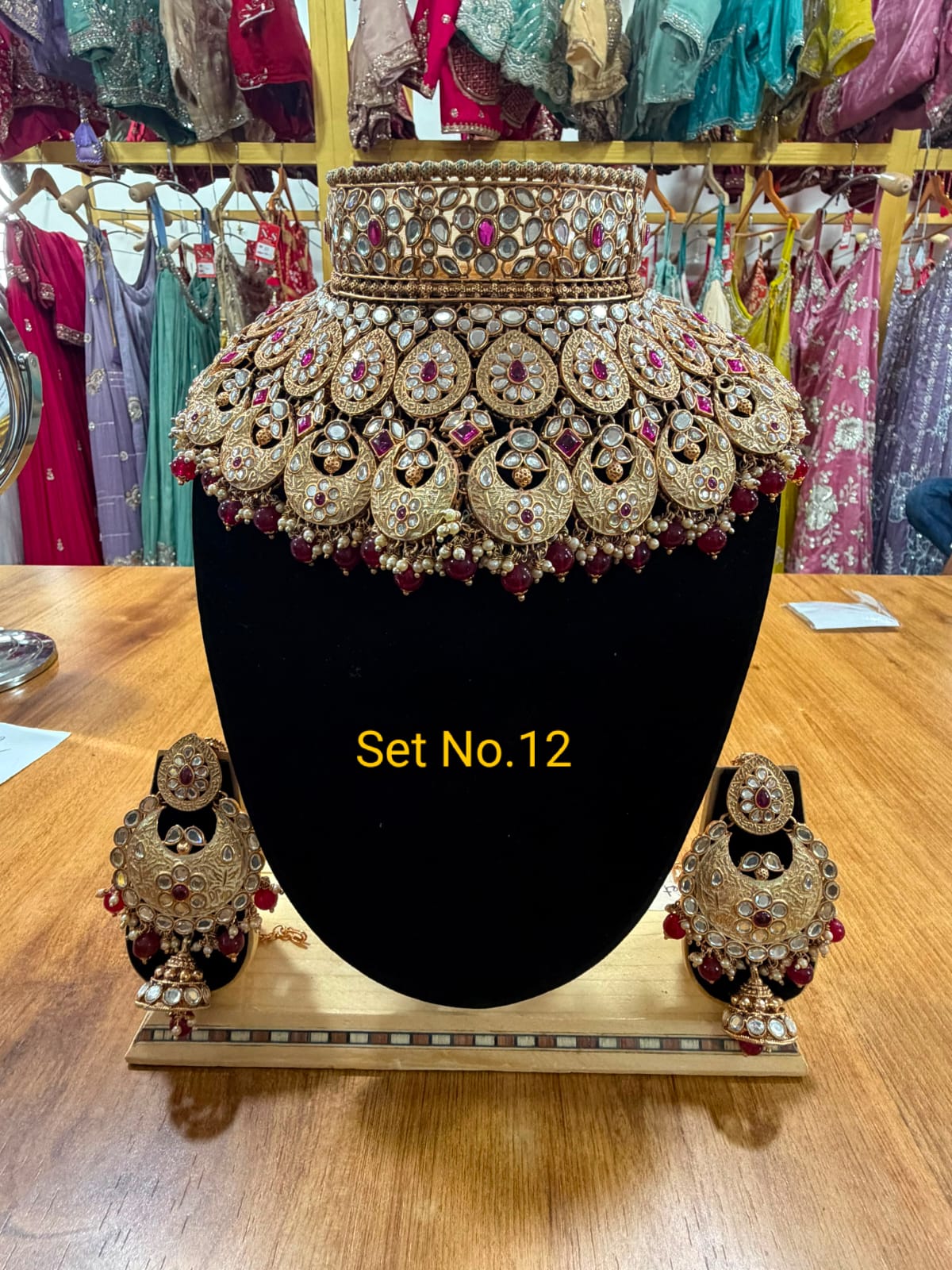 Traditional Kundan Bridal Jewellery Set no - 12