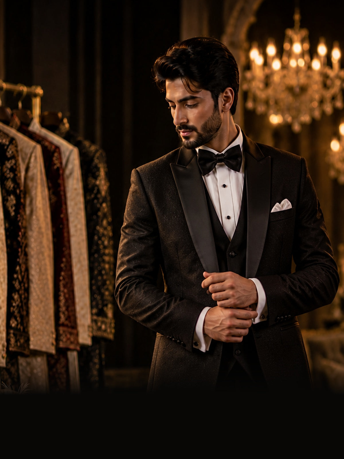 NS Bridal tuxedo Fashion Model