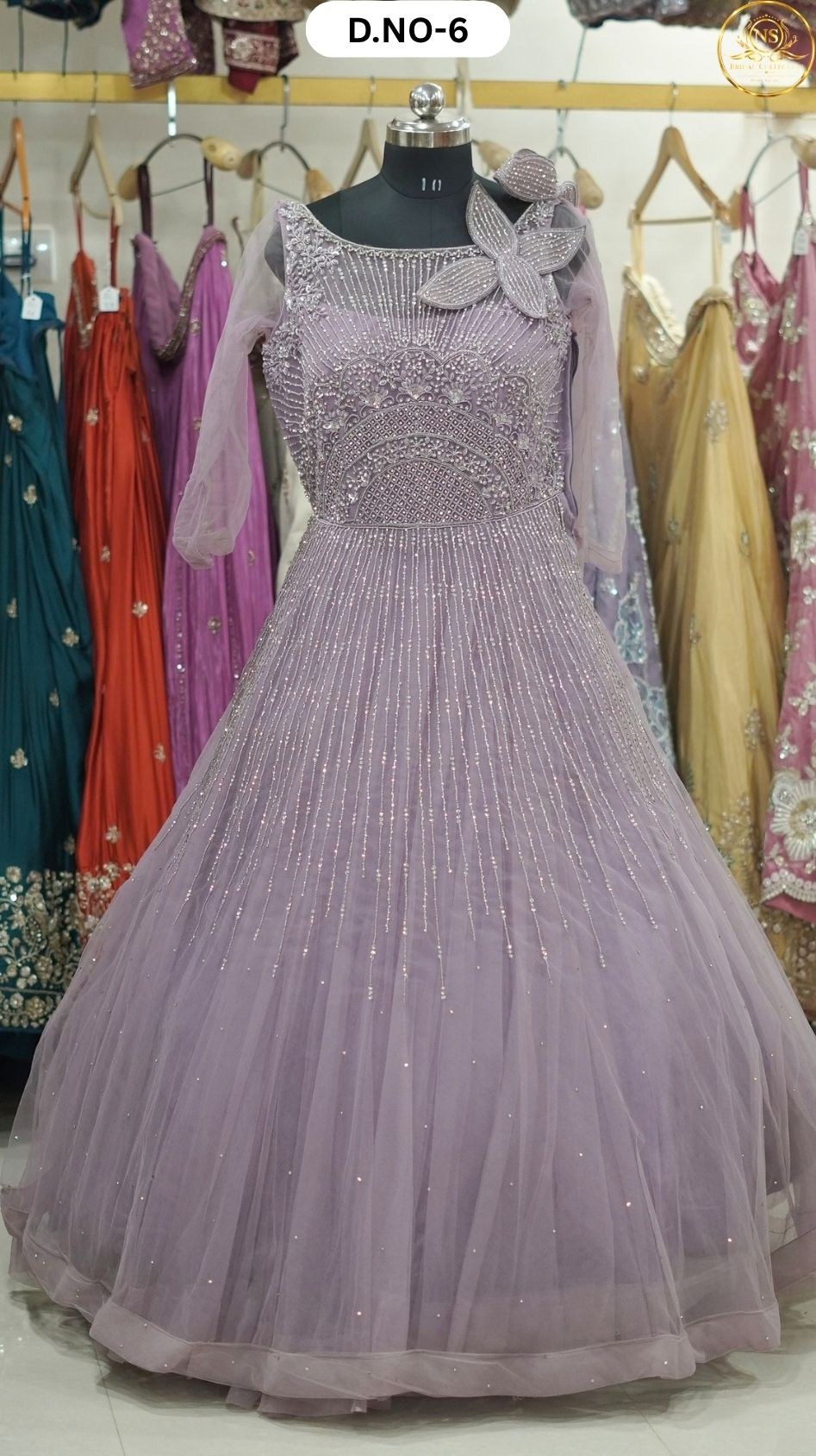 Sider Purple Evening Gown – D.NO. 06 – NS Bridal & Groom Collection
