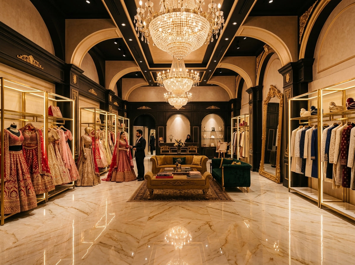 NS Luxury Bridal & Groom Showroom Experience