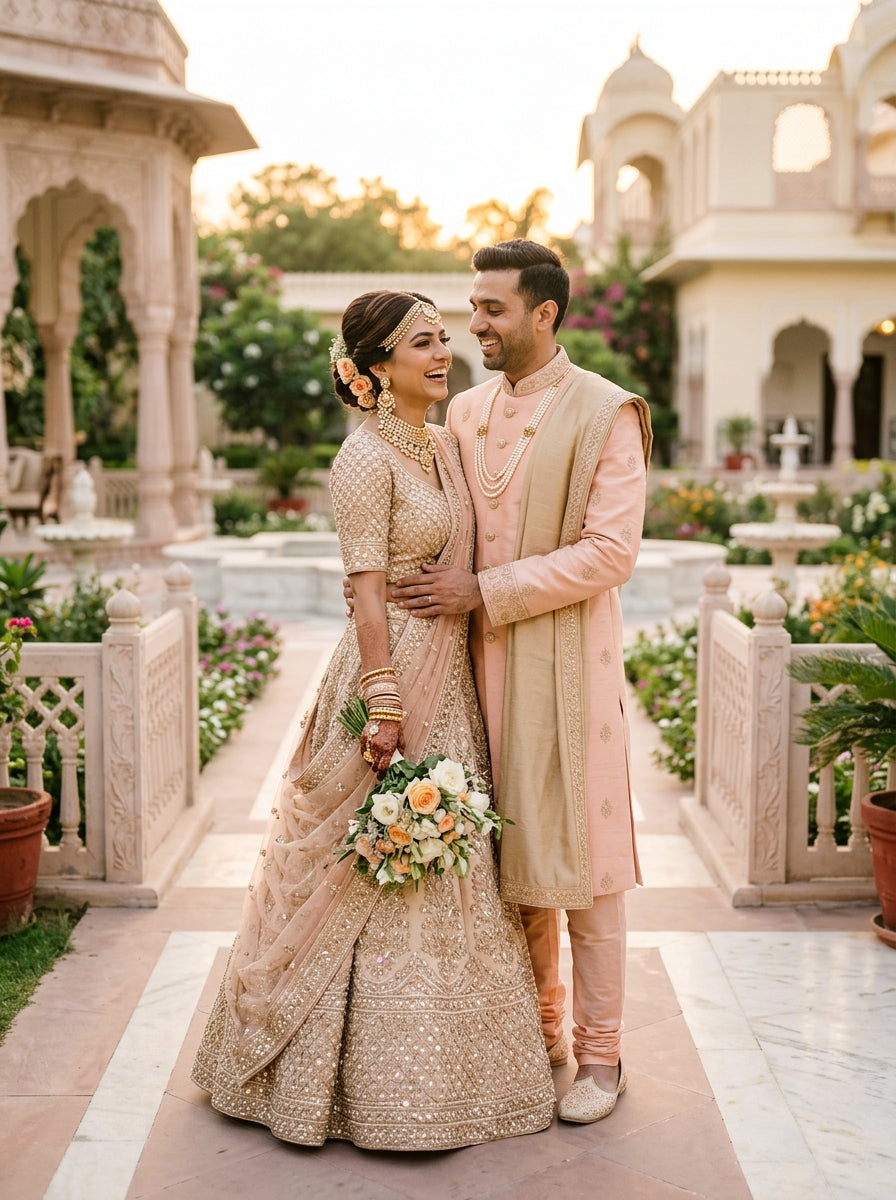 Bride & Groom Coordinated Wedding Styling